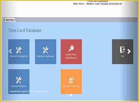 Free Human Resources Access Database Template Of Microsoft Access ...