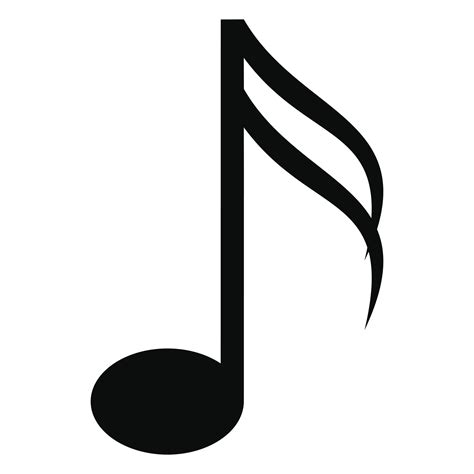 decimosexto icono de nota musical, estilo simple 14621354 Vector en ...