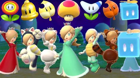 Super Mario 3D World - All Rosalina Power-Ups - YouTube