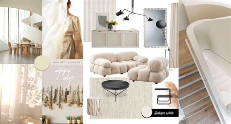 A Contemporary minimalist living room decor in white