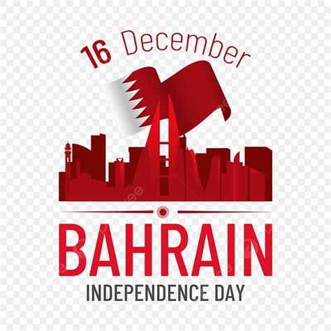 Bahrain National Day PNG Picture, Red Flag Building Bahrain National ...