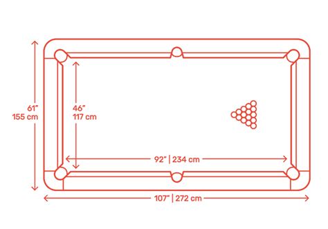 Billiards | Pool Dimensions & Drawings | Dimensions.com