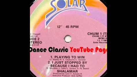 Shalamar - Playing To Win. - YouTube