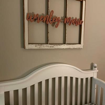 Nursery Name Sign Wooden Baby Name Sign for Nursery Wooden Name Cutout ...