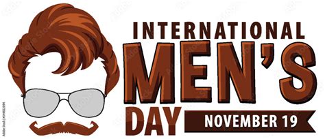 International Mens Day Poster Design Stock Vector | Adobe Stock