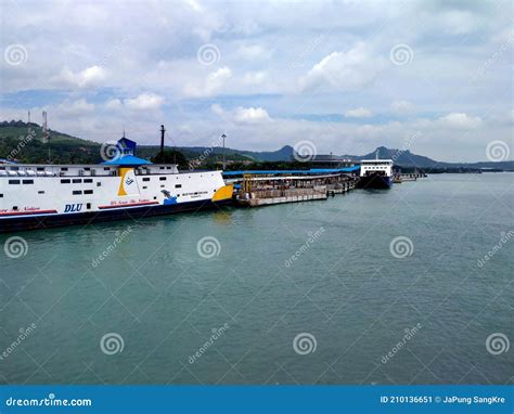 Pier With At Lampung Sea Pahawang Beach, Located Near The Sumatera City ...