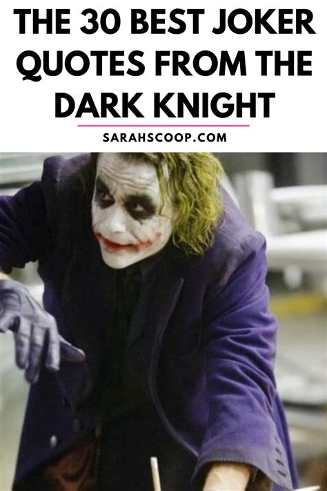 Batman Dark Knight Joker Quotes