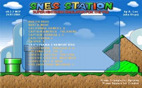 Download SNES-Station Emulator for SNES on PlayStation 2 | Gamulator