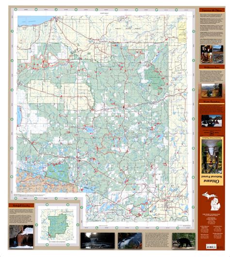 Ottawa National Forest Visitor Map 2011 East Half by US Forest Service ...