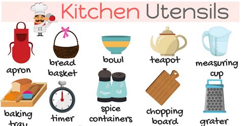 Kitchen Utensils Names with Pictures • 7ESL