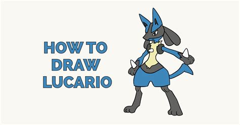 How to Draw Lucario Pokémon - Really Easy Drawing Tutorial