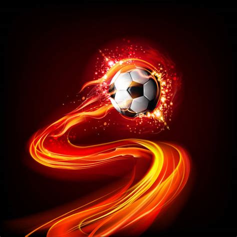 Soccer Ball Fire Clipart Free