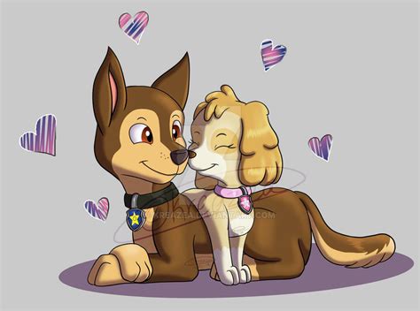 PAW Patrol Valentine 2019 - Chase x Skye by kreazea on DeviantArt