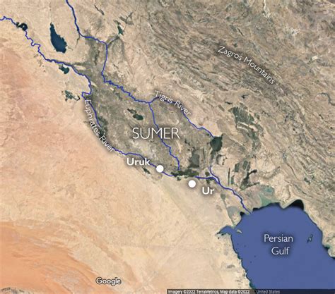 Sumer Map Mesopotamia