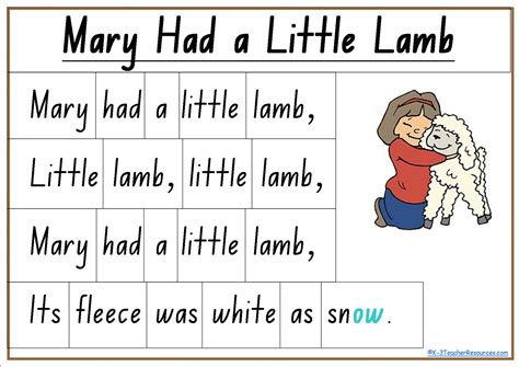 mary had a little lamb drawing - Clip Art Library