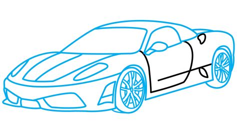 How To Draw A Sports Car Step By Step at Drawing Tutorials