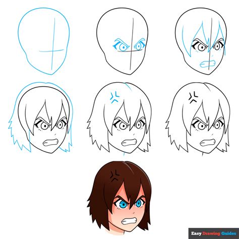 How To Draw Anime Girl Face Crying