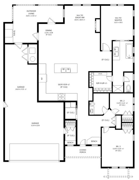 Free Editable House Plan Examples & Templates | EdrawMax