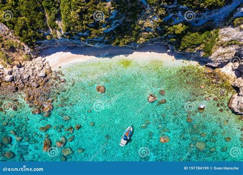 A Small, Secluded Beach at Lixouri on the Island of Kefalonia, Greece ...