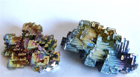 Bismuth Precious pair of bismuths - 7x5 and 6x5 cm - 185 g - Catawiki