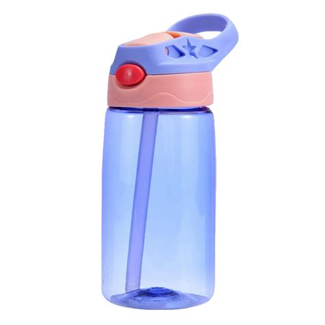 Kids Children Straw Water Bottle Plastic Drinking Cup Leak Proof ...