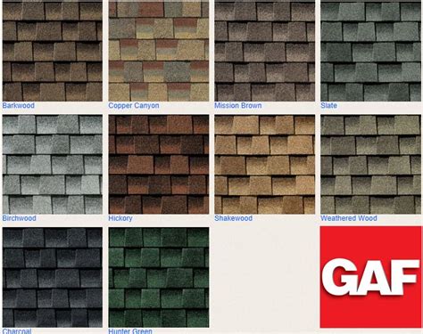 Vinyl Siding Color Chart | GAF Timberline Roofing Shingles | siding ...