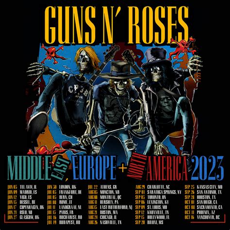 Rock And Roll Legends Guns N’ Roses Announce 2023 World Tour – The ...