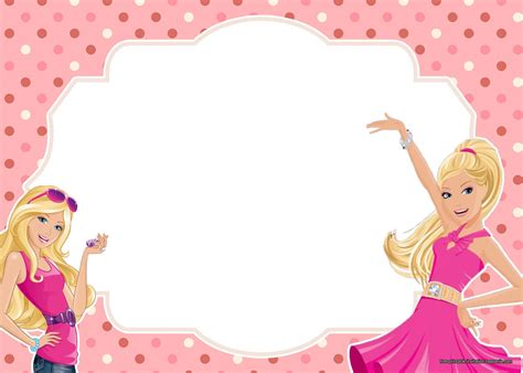 FREE Printable Barbie Invitation Templates | FREE Printable Birthday ...