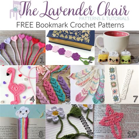 Free Bookmark Crochet Patterns - The Lavender Chair