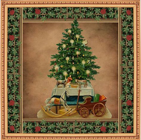 Vintage Christmas Illustration Free Stock Photo - Public Domain ...