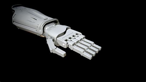 ArtStation - Bionic arm high poly practice