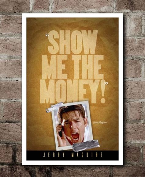 Jerry Maguire show Me the Money Quote Poster - Etsy