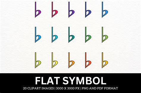 Colorful Flat Symbol Music Cliparts Graphic by atlasart · Creative Fabrica