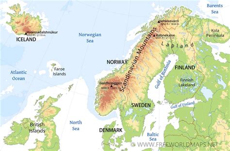 Map Of Scandinavian Countries – Map Of The Usa With State Names