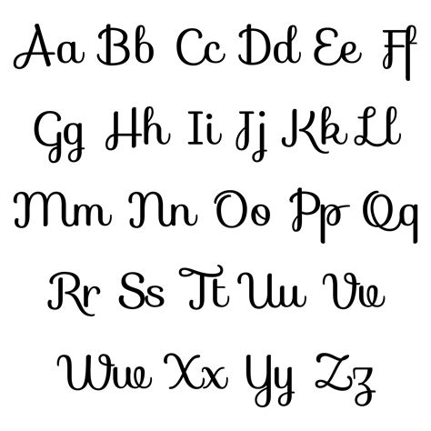 Script Lowercase Letters