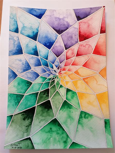 Kleurenspectrum / Color spectrum by me, Joshua T Watercolor/Aquarel ...