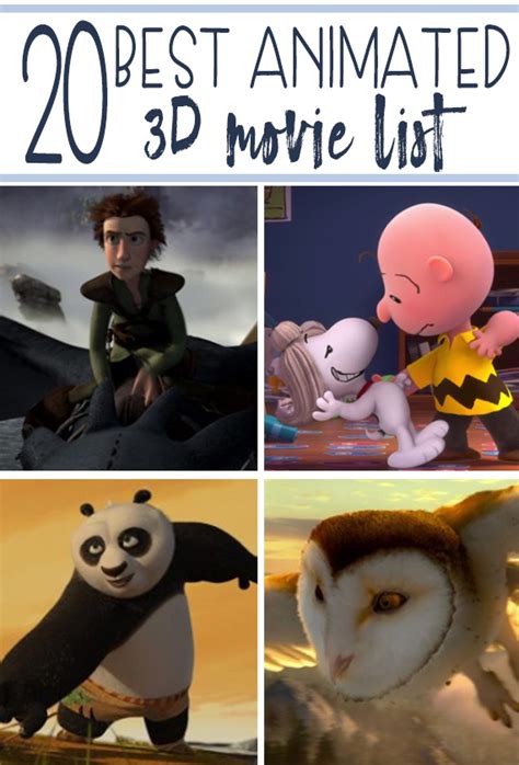 20 Best Animated 3D Movie List - TGIF - This Grandma is Fun