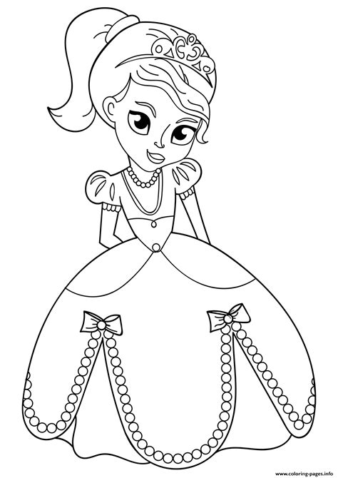 Daughter Of Queen Princess Coloring page Printable