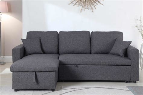 Mullaney Reversible Storage Pull Out Bed Sleeper Sectional | Sofa bed ...