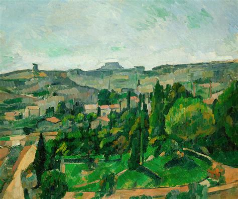 Landscape in the Ile-de-France Painting by Paul Cezanne | Fine Art America