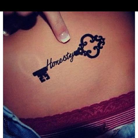 key to honesty tattoo i want this so bad. | Tatouage clef, Tatouages de ...