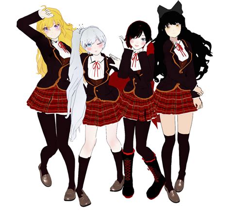 MMD- RWBY Beacon Academy Uniform Ver. by whimsicottsh on DeviantArt