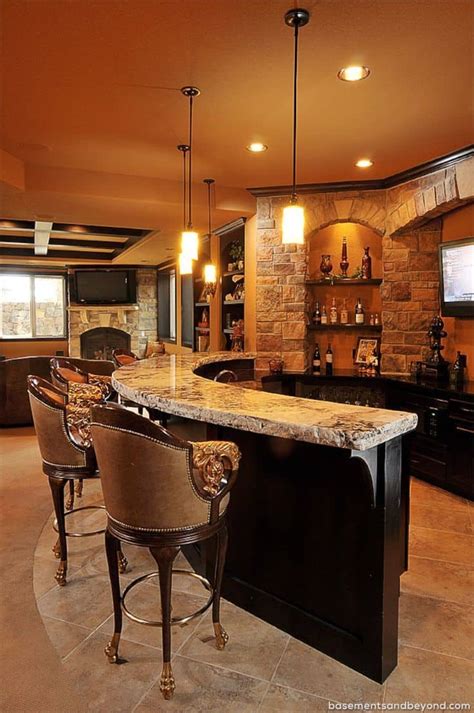 These 15 Basement Bar Ideas Are Perfect For the "Man Cave"