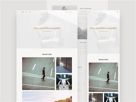 Photography Portfolio Template | Free PSD Templates