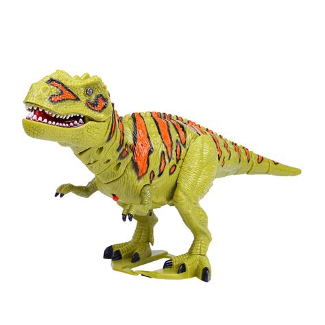 Kids Toy Walking T-Rex Dinosaur Toy Figure With Lights & Sounds Real ...