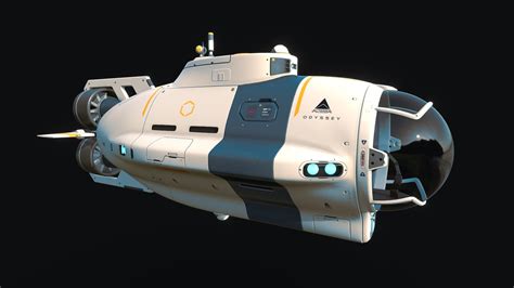 Subnautica Concept: Odyssey Science Sub - 3D model by keptin [5d0c389 ...