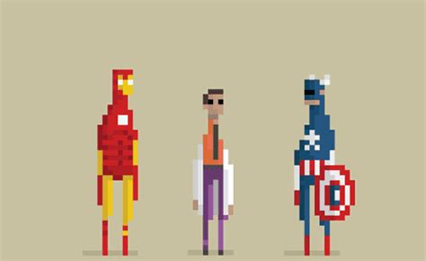 Popular Movie and Comic Book Characters In Animated 8-Bit GIFs (Gallery)