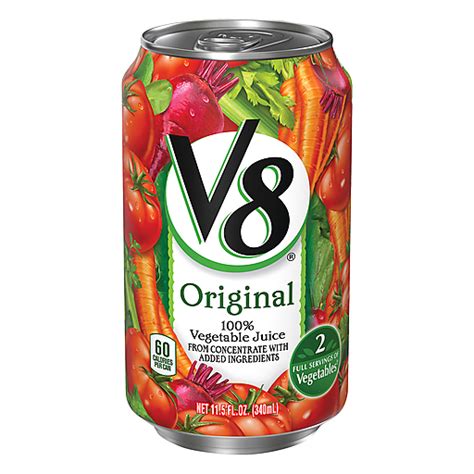 V8® Original 100% Vegetable Juice, 11.5 oz. | Vegetable & Tomato | Roth's