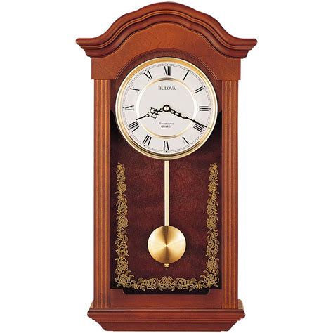 Pendulum Chime Wall Clock Quartz Movement Automatic Night Shutoff ...