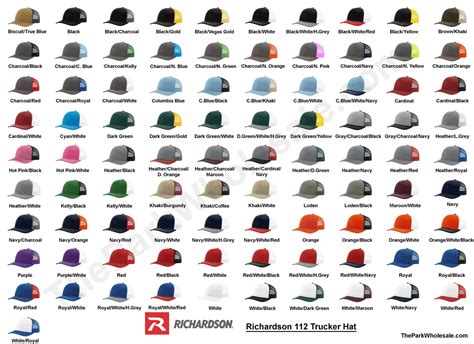 Lot of 12 Hats Richardson 112 Trucker Hat, Snapback – The Park Wholesale